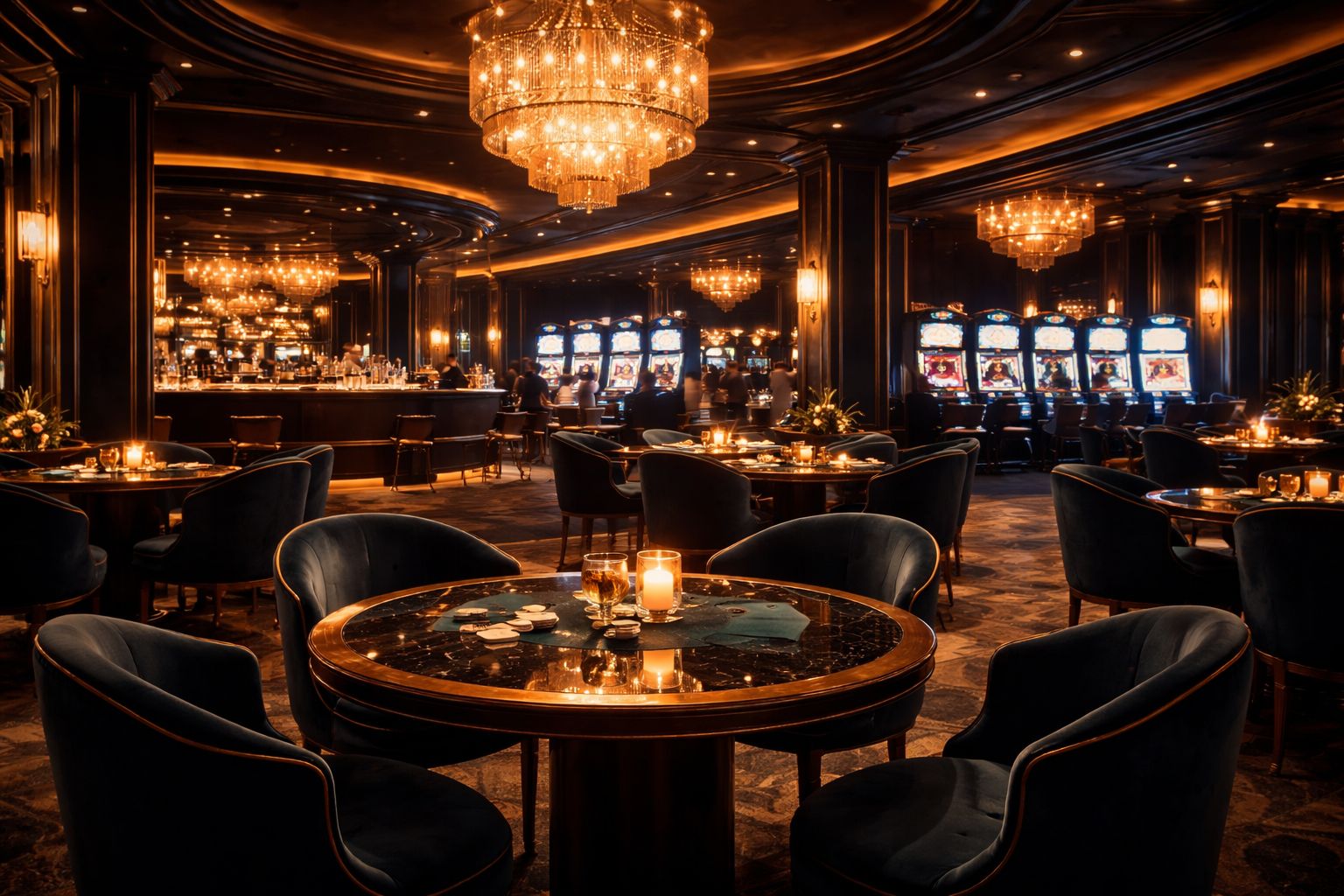 99 WIM — Sảnh Casino Được Thiết Kế Cho Bàn Trực Tiếp Và Đa Dạng Trò Chơi